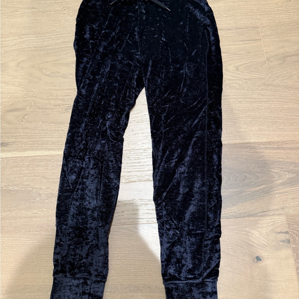 Black Velvet Joggers